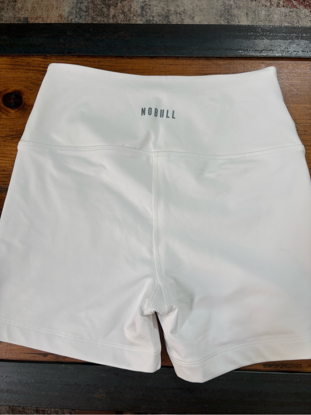 NOBULL White High-Waist Training Shorts